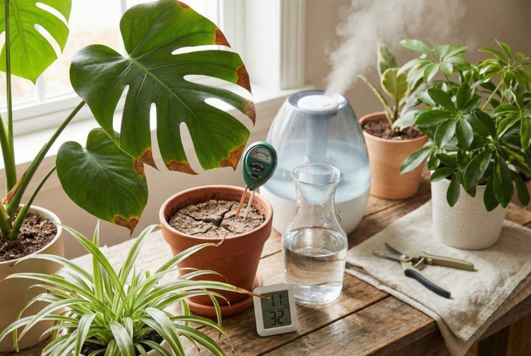 Prečo vašim izbovkám hnednú končeky listov? Odhaľte tichých zabijakov krásy a vráťte im život