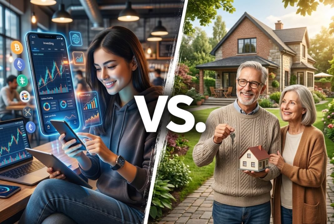Generačné rozdiely vo financiách: prečo mladí investujú digitálne a rodičia tomu často nerozumejú