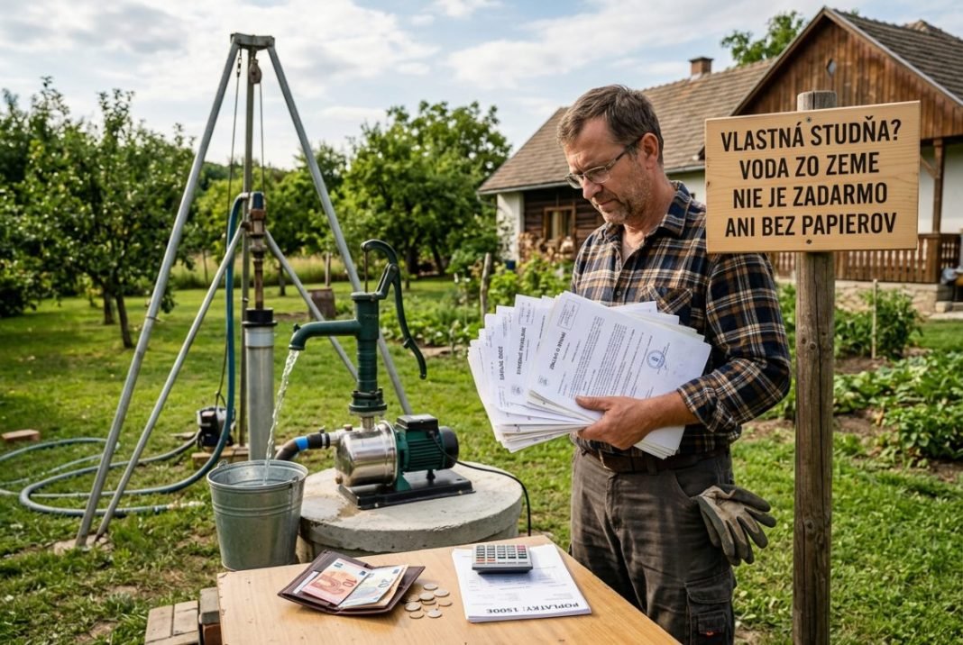 Vlastná studňa? Voda zo zeme nie je zadarmo ani bez papierov