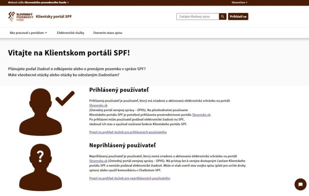 klientskySlovenský pozemkový fond spustil nový Klientsky portál: Správa pozemkov vstupuje do digitálnej éry portal spf