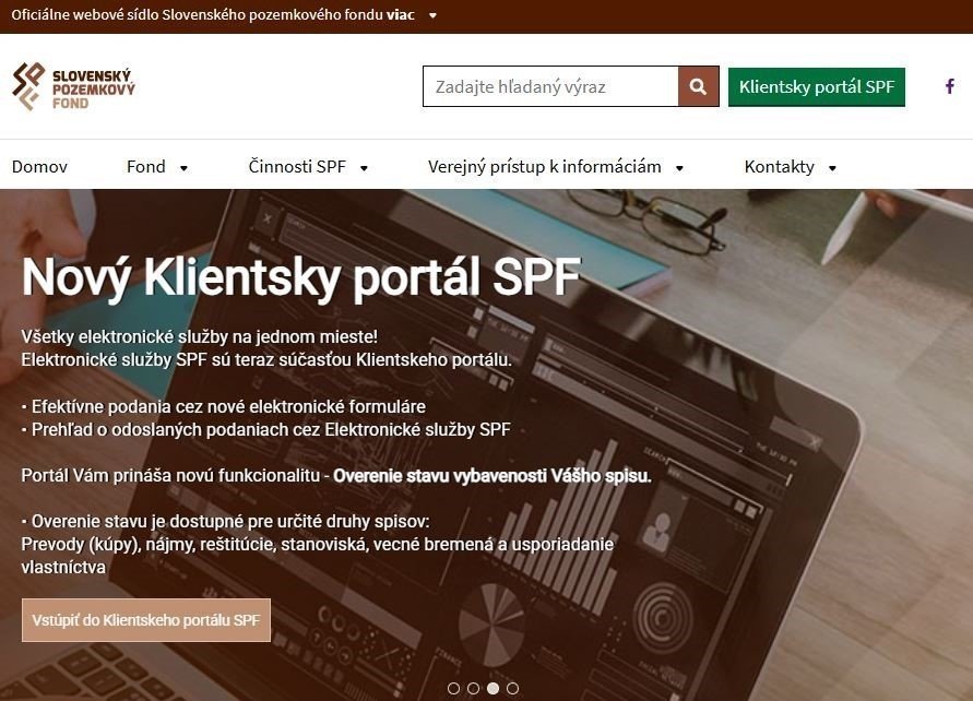 Slovenský pozemkový fond spustil nový Klientsky portál: Správa pozemkov vstupuje do digitálnej éry