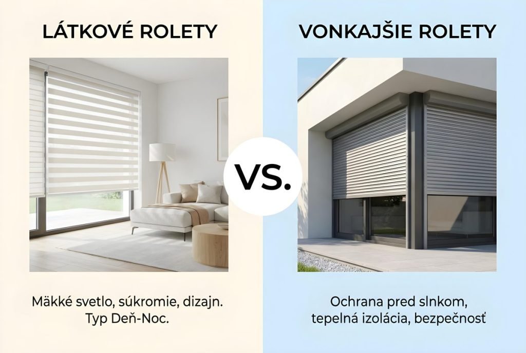 Súboj tienenia: Stačia vám látkové rolety, alebo radšej investovať do vonkajších?