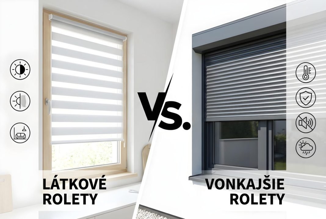 Súboj tienenia: Stačia vám látkové rolety, alebo radšej investovať do vonkajších?